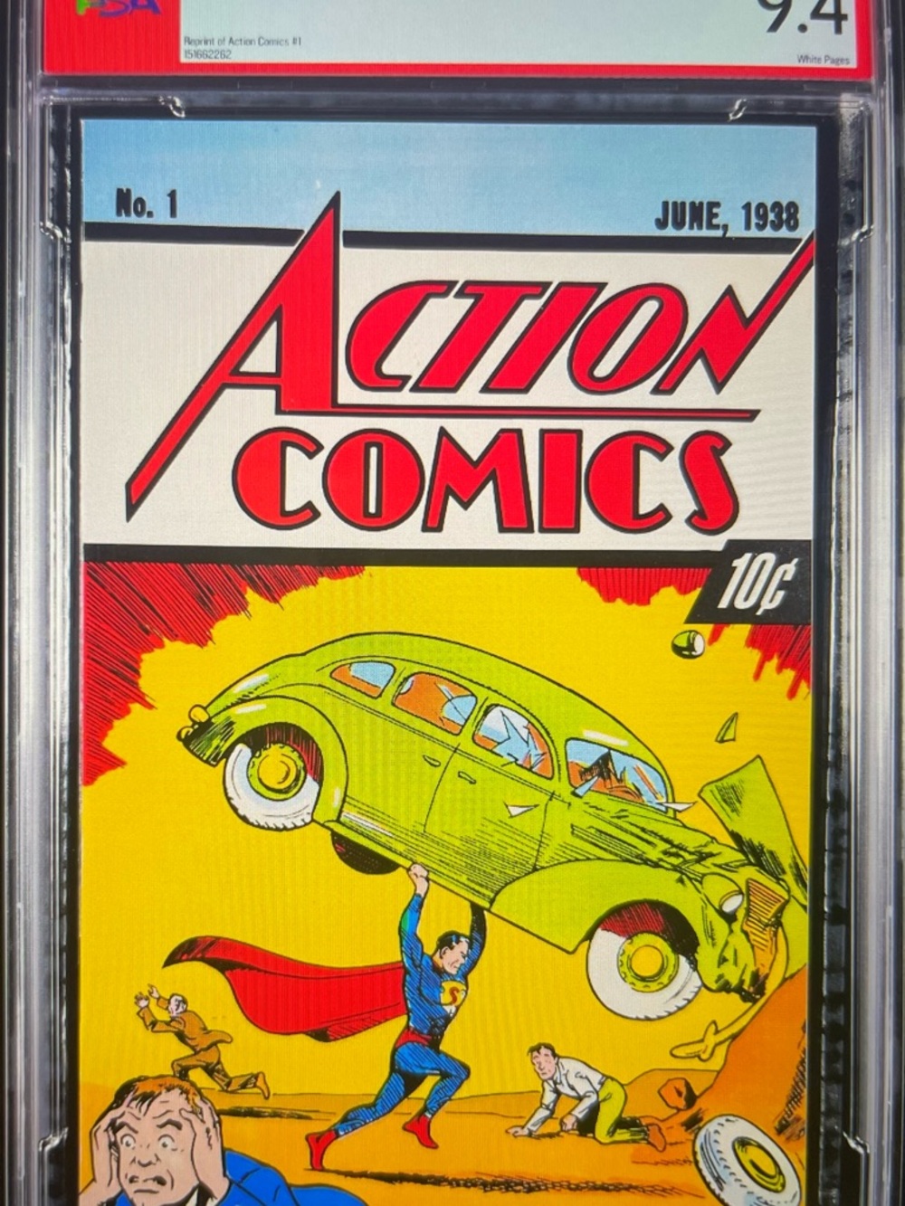 1992 DC Comics Action Comic #1 10 Cent Cover Price Edition, PSA Graded 9.4